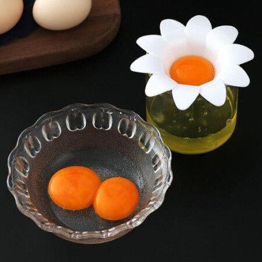 2PCS Daisy Plastic Egg Separator Egg White Yolk Divider Kitchen Gadgets Baking Tools Egg Extractor