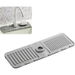 2Pcs Faucet Mat for Kitchen Sink, Premium Silicone Splash Guard with Fast Drying Properties, Grey. Available at Crazy Sales for $12.95