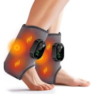 Detailed information about the product 2Pcs Foot and Ankle Massager for Pressure Relief,Ankle Heating Pad Foot Massager Rechargeable Cordless Design with 6 Heating 3 Massage Modes (Grey)