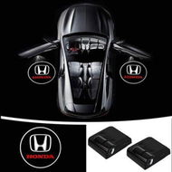 Detailed information about the product 2 Pcs For Car Door Lights Logo For Car Door LED Projector Lights Shadow Ghost Light Wireless Car Door Welcome Courtesy Lights Logo For All Car Models (Honda White)