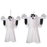 Detailed information about the product 2pcs Halloween Honeycomb Flying Ghost Decorations Spooky Hanging Paper Props for Parties Outdoor Festivities paper garlands felt bunting