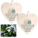 2Pcs Heartshaped Sea Glass Friendship Decor, Timeless Friendship Cordiform Keepsake, Christmas Tree Hanging Ornaments 2D Flat Acrylic Pendant. Available at Crazy Sales for $9.95