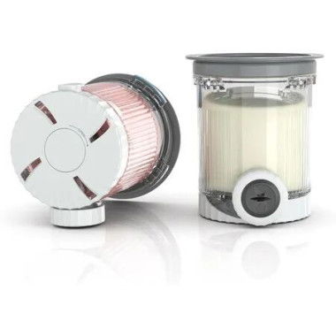 2Pcs Ice Cream Pints and Lids, Compatible with NC700 Series Ninja Swirl Ice Cream and Soft Serve Makers, BPA Free and Dishwasher Safe, Grey Lids