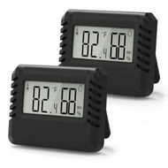 Detailed information about the product 2PCS Indoor Thermometer Hygrometer for Home,Room Thermometer Hydrometer with Accurate Temperature Humidity Sensor (Black)