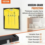 Detailed information about the product 2PCs Jersey Display Frame Case, 590 x 790 x 40 mm, Large Lockable Sport Jersey Shadow Box with 98% UV Protection PC Glass and Hangers, for Baseball Basketball Football Hockey Shirt and Uniform