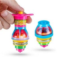 Detailed information about the product 2pcs LED Light Up Flashing UFO Spinning Tops with Gyroscope Novelty Bulk Toys Party Favors