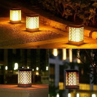 Detailed information about the product 2pcs LED Solar Flame Lights Flickering Outdoor Hanging Lantern Led Solar Garden Light Flame Torch Lamp Decor Lighting