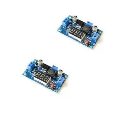 2PCS LM2596 DC to DC Voltage Regulator 4-40V to 1.5-35V Buck Converter with LED Display