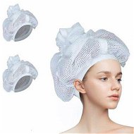 Detailed information about the product 2Pcs Net Plopping Cap For Drying Curly Hair With Drawstring, Net Plopping Bonnet