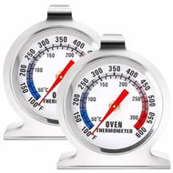 Detailed information about the product 2Pcs Oven Thermometers Large Dial Oven Grill Monitoring Cooking Thermometer for BBQ Baking, Hooks