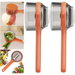 2Pcs Peeling Knife with Storage Box, Fruit and Vegetable Peeler with Container, Stainless Steel MultiFunction Peeler for Home Kitchen (Orange). Available at Crazy Sales for $9.95