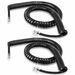 2Pcs Phone Cord for Landline, Black Handset Telephone Cord, Universal Replacement Cable for Desk and Wall Phones, 3 Meters. Available at Crazy Sales for $9.95