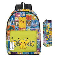 Detailed information about the product 2PCS Pokemon Pikachu Backpack Kids Shoulder Bag Pencil Case for Teenager Kid Student