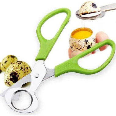 2Pcs Quail Egg Scissors Stainless Steel Anti-rust Quail Egg Clipper Shell Cutters Separator Small Quail Egg Scissors Opener Cutter, Green