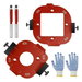 2Pcs Round Corner Radius Template,Aluminum Alloy Radius Jig Router Template 4 in 1 Arc Angle Positioning Template Corner Radius Positioning Jig. Available at Crazy Sales for $29.99