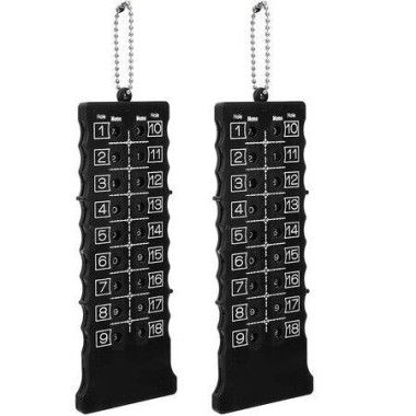 2pcs Score CounterGolf Stroke Counter Golf Score Card Counter Black