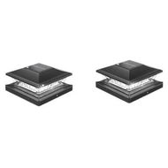 Detailed information about the product 2Pcs Solar Post Cap Light, Warm and White Color Changing, Fence Post Lights Solar Outdoor Waterproof for 4x4 x5 x6 WoodenVinyl Post