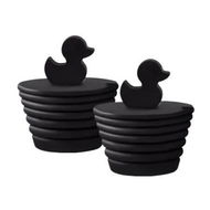 Detailed information about the product 2Pcs Universal Tub Drain Stopper for Bathtub and Bathroom Sink Drains, Black