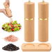 2Pcs Wooden Salt And Pepper Grinder Set With Tray Ceramic Grinding Core Pepper Mill Manual With Adjustable Coarseness For Cumin Salt And Pepper. Available at Crazy Sales for $34.99