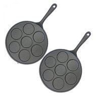 Detailed information about the product 2X 23cm Cast Iron Takoyaki Fry Pan Octopus Balls Maker 7 Hole Cavities Grill Mold