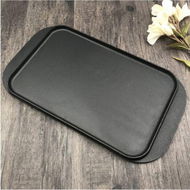 Detailed information about the product 2X 47cm Cast Iron Ridged Griddle Hot Plate Grill Pan BBQ Stovetop