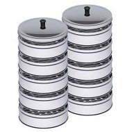 Detailed information about the product 2X 5 Tier Stainless Steel Steamers With Lid Work Inside Of Basket Pot Steamers 28cm