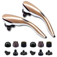 Detailed information about the product 2X 6 Heads Portable Handheld Massager Soothing Stimulate Blood Flow Shoulder Gold