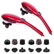Detailed information about the product 2X 6 Heads Portable Handheld Massager Soothing Stimulate Blood Flow Shoulder Red