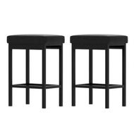 Detailed information about the product 2x Artiss Metal Bar Stools PU Seat Dining Counter Chairs