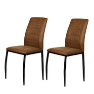 Detailed information about the product 2x Dining Chairs Leathaire Kitchen