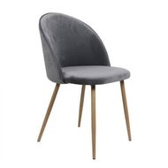 Detailed information about the product 2x Dining Chairs Seat French Grey