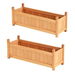 2x Green Fingers Garden Bed 90x30x33cm Wooden Planter Box Raised Container Growing. Available at Crazy Sales for $149.95