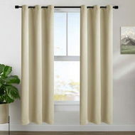 Detailed information about the product 2X Grommet Blackout Curtains Thermal Insulated Noise Reducing Light Blocking Room Darkening Curtains For Living Room BEIGE107x213cm