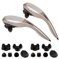 Detailed information about the product 2X Hand Held Full Body Massager With 6 Attachments Back Pain Therapy