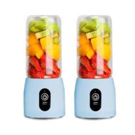 Detailed information about the product 2X Portable Mini USB Rechargeable Handheld Juice Extractor Fruit Mixer Juicer Blue