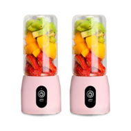 Detailed information about the product 2X Portable Mini USB Rechargeable Handheld Juice Extractor Fruit Mixer Juicer Pink