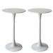 2x Round Bar Table Pub Tables White. Available at Crazy Sales for $239.96