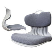 Detailed information about the product 2X Slender Chair Posture Correction Seat Floor Lounge Padded Stackable GREY