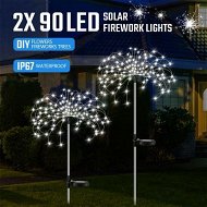 Detailed information about the product 2x Solar Firework String Lights Garden Feature LED Light Sensor Night Lamp Cold White