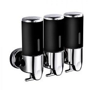 Detailed information about the product 3 Bottles Bathroom Shower Soap Shampoo Gel Dispenser Pump Wall 1500ml Black