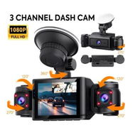 Detailed information about the product 3 Channel Dash Cam with 64GB Card, HD 1080P 4-Lens Inside Vehicle Dash Cam Camera Dvrs Recorder Video Registrator Dashcam Camcorder
