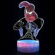 Detailed information about the product 3 Color Changing Night Lamp, 3D Visual Illusion Heros LED Lamp for Kids Toy Christmas Birthday Gifts Spiderman