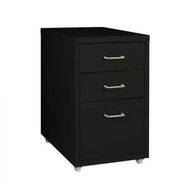 Detailed information about the product 3 Drawer Office Drawers Cabinet Black