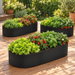 3-Grid Grow Bag Oval 75x150x30cm Non Woven Fabric Vegetable Planter Black Non-Woven Grow Bag For Vegetables Flowers Herbs SPRING. Available at Crazy Sales for $29.99
