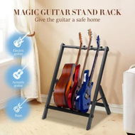 Detailed information about the product 3 Guitar Storage Rack Stand Foldable Multi Ukulele Mandolin Holder Acoustic Electric Bass Musical Instrument Floor Display Hook Hanger Mount Organizer