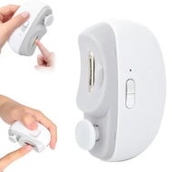 Detailed information about the product 3 in 1 Automatic Electric Nail Clipper Trimmer with Polishing for Fingers and Toes with 2 Adjustable Speeds for Seniors Kids White