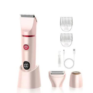 3 in 1 Bikini Trimmer for Women, Electric Razors Shaver for Public Hair, Rechargeable Body Hair Trimmer, Gift for Women
