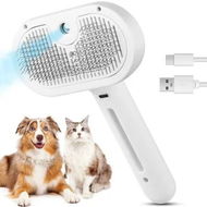 Detailed information about the product 3 in 1 Cat Steam Brush,Pet Spray Hair Removal Comb for Shedding & Grooming,Water Brush for Cats Dogs Small Animals Long Short Hair (White)