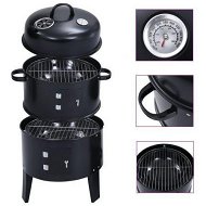 Detailed information about the product 3-in-1 Charcoal Smoker BBQ Grill 40x80 cm