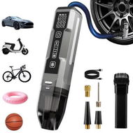 Detailed information about the product 3 in 1 Cordless Tire Inflator Portable Air Compressor,150 PSI Air Pump with Auto Shutoff and LED Light,5400mAh Handheld Car Vacuum